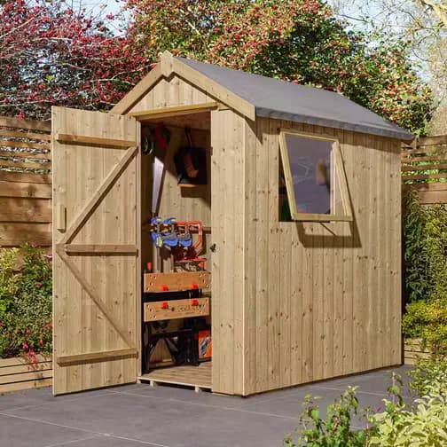 Rowlinson Premium Heritage 6x4 Shed Pressure Treated (Building Area )