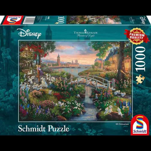 Schmidt Spiele Thomas Kinkade Disney 101 Dalmations 1000 Pieces