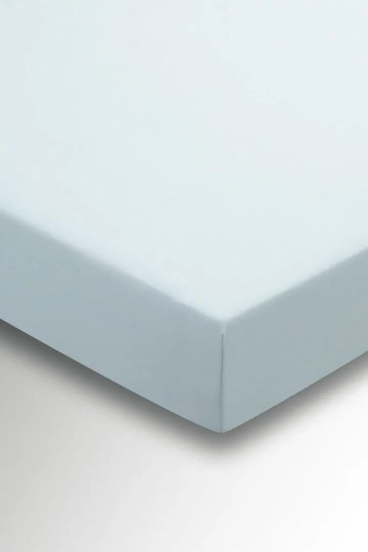 Helena Springfield 'Plain Dye' Polycotton Fitted Sheet in Duck Egg Blue - Size: Double Fitted