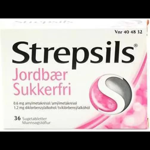 Strepsils Strawberry Sugar Free 1.2mg 36pcs Lozenge