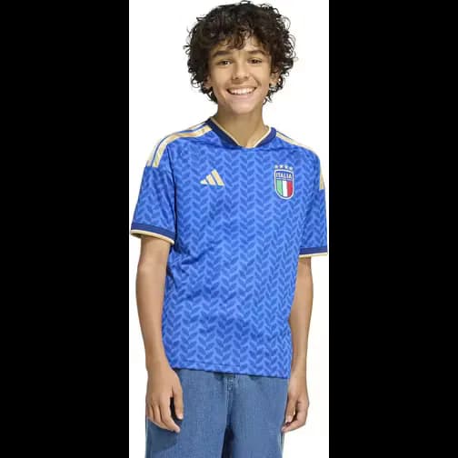 adidas Italy 26 Home Junior Short-Sleeve Football Jersey - Blue/White