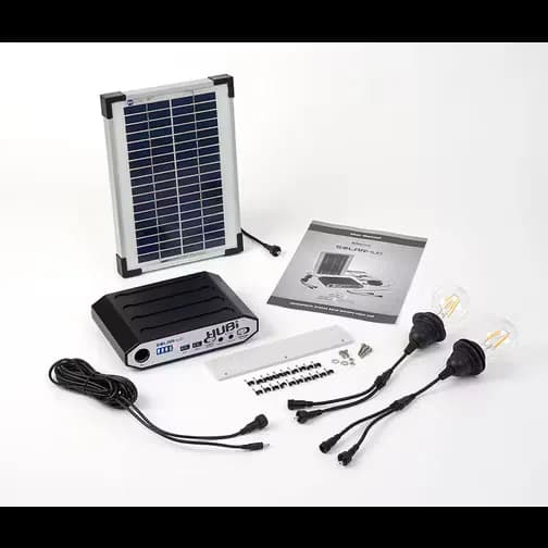 Solartec h Premium Garden Building Lighting & Charging Kit 4 Suitable for Gazebos up to 4m x 4m 14' x 14'
