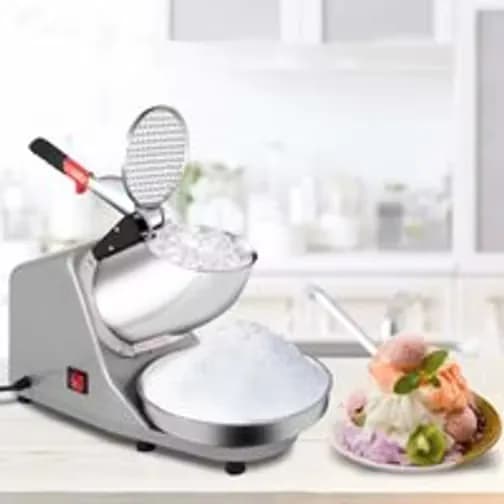 Costway Electric Ice Crusher Snow Cone Maker Stainless Steel Shaved Ice Machine Home uk
