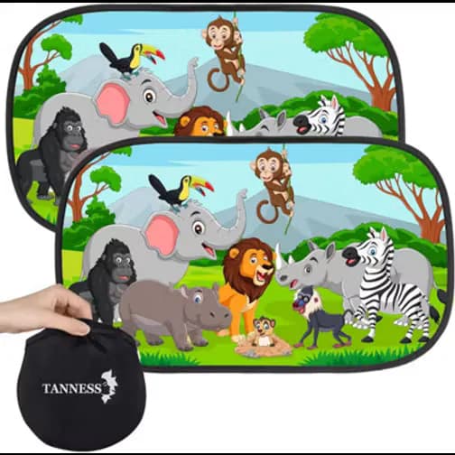Tanness 2 Pack Car Sun Shade