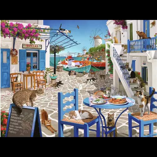 Ravensburger Cat's of Mykonos 1500 Piece Jigsaw Puzzle
