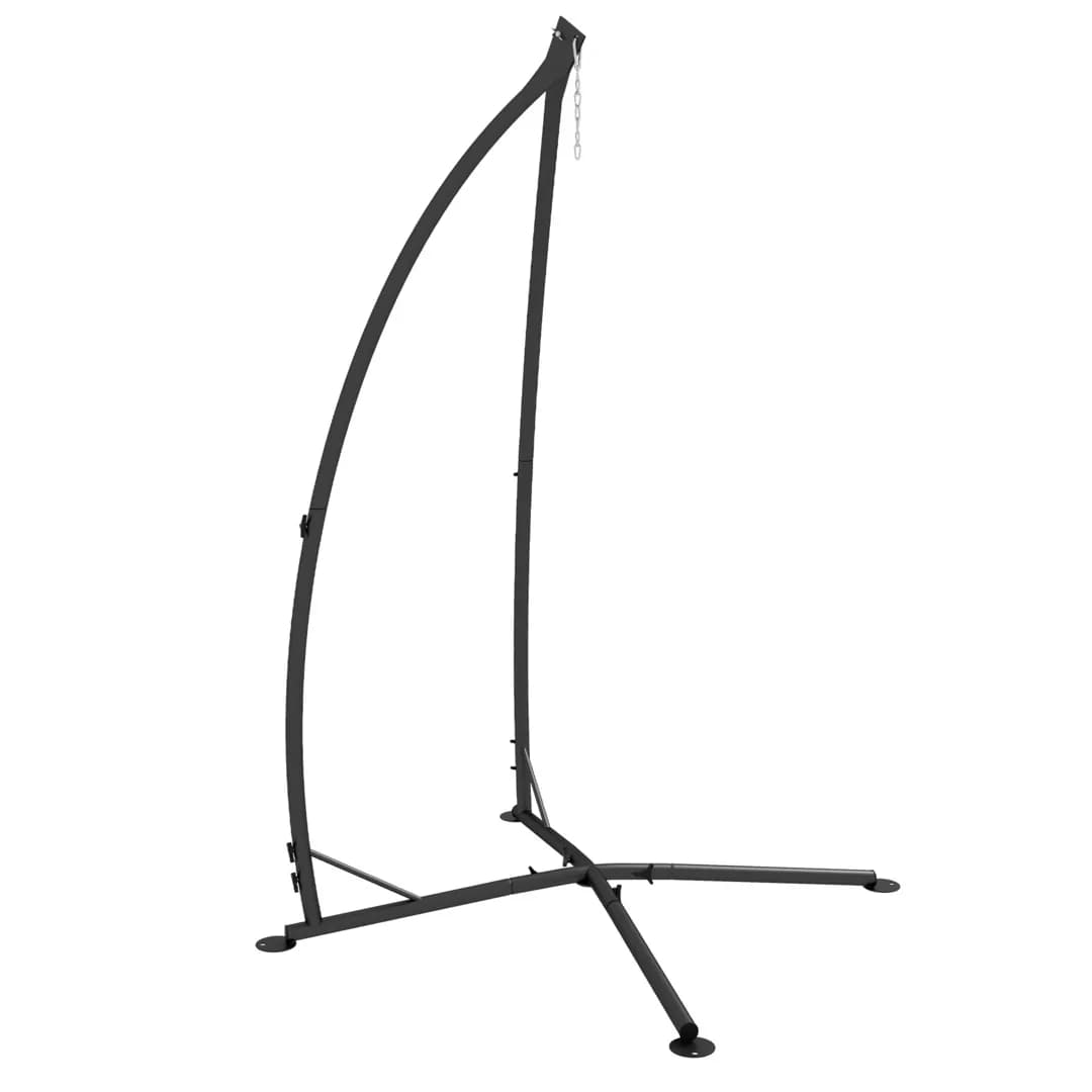 Outsunny Hammock Chair Stand, Hanging Heavy Duty Metal Frame Hammock Stand with Chain, for Hanging Hammock Air Porch…