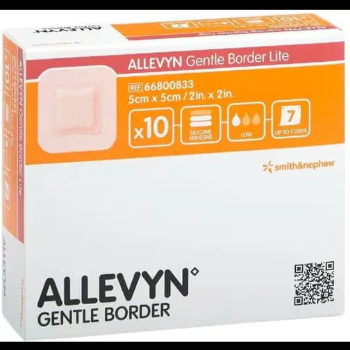 Smith & Nephew Allevyn Gentle Border Lite 5x5cm 10-pack