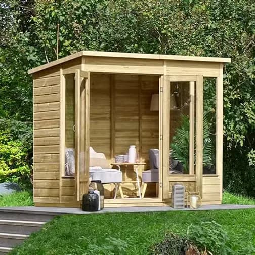 Forest Garden 7X5 Pent Beckwood Summerhouse 2.26m x 1.7m (Building Area )