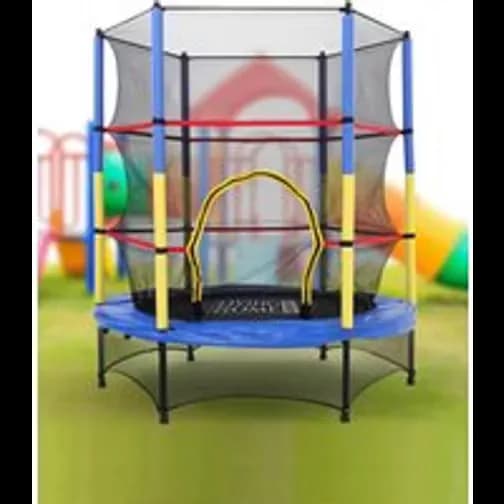 Living and Home 4.5FT Kids Mini Trampoline with Safety Enclosure