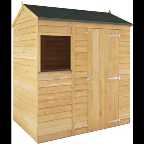 Mercia 6 X 4 Ft Overlap Reverse Apex Shed (Building Area 2.07 m²)