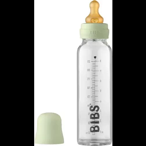 Bibs Baby Glass Bottle Complete Set 225ml Sage