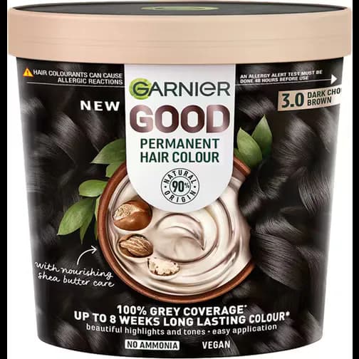 Garnier GOOD Permanent Hair Dye 3.0 Dark Chocolate Brown 75ml