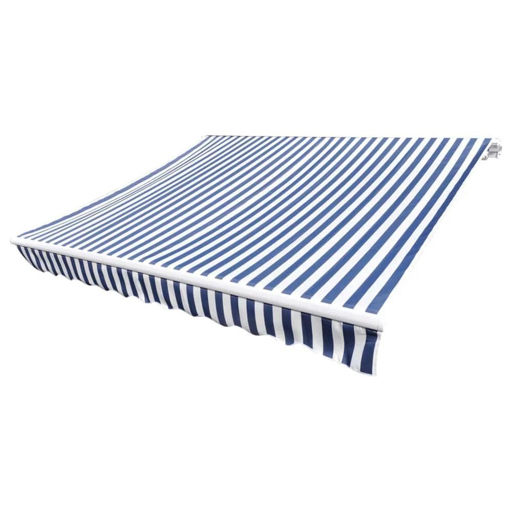 Berkfield Home Awning Top Sunshade Canvas Blue & White 500x300 cm