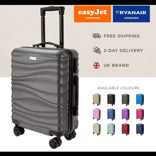 Avio Avio Wave Cabin Suitcase 55x40x20cm Lightweight With Combi Lock