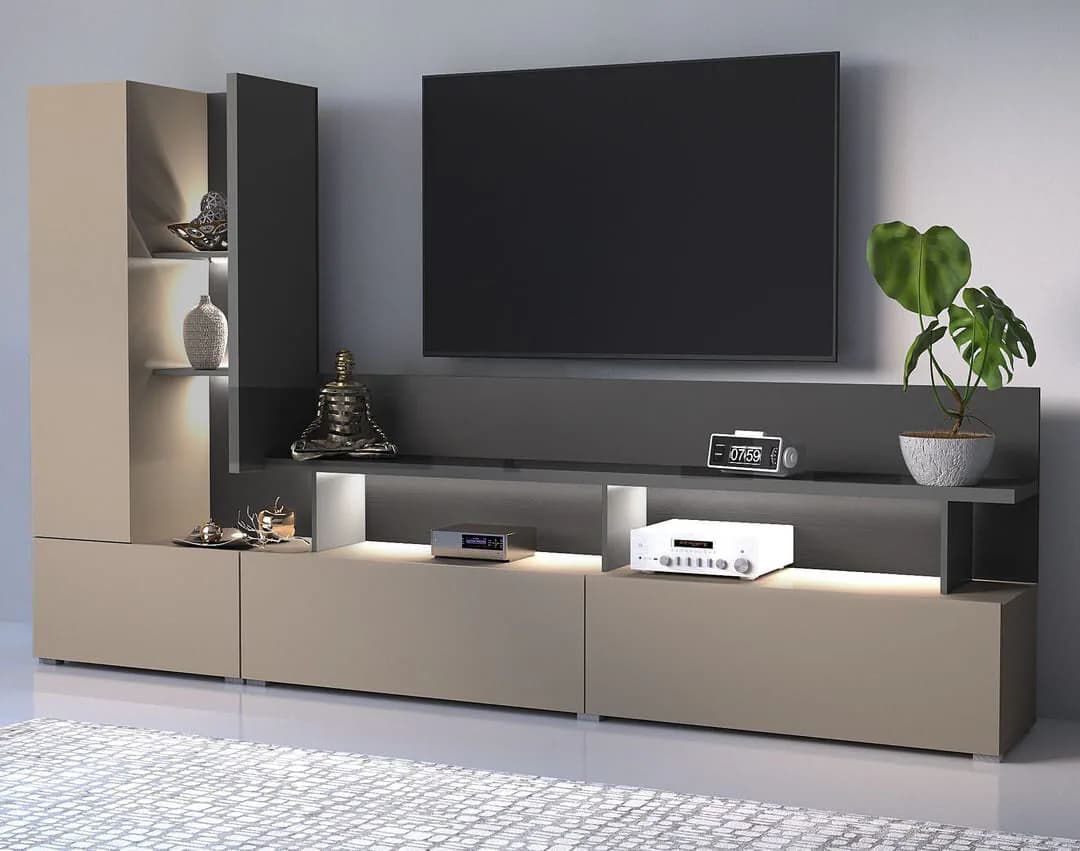 Sabrenia Unfinished Entertainment Center for TVs up to 75