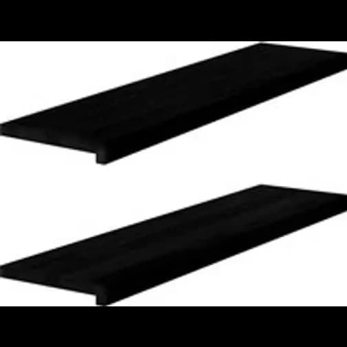 Berkfield Home Sills 2 pcs Dark Brown 100x30x2 cm Solid Wood Oak Window Sill