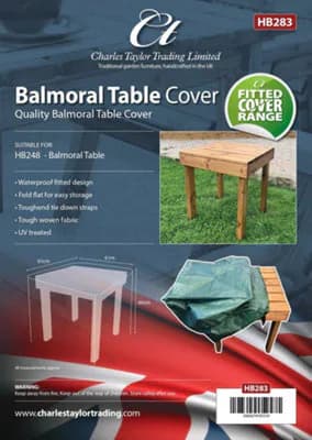 Charles Taylor Balmoral Side Coffee Table Outdoor Furniture Fitted Cover Green