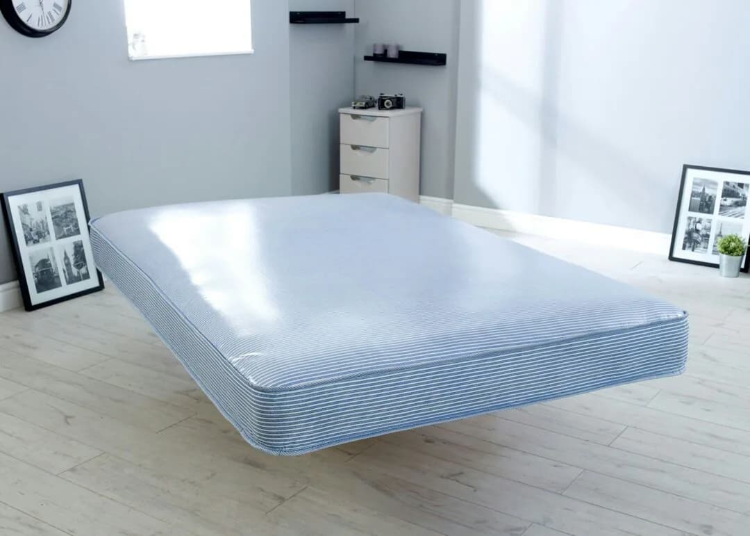 Rackhams Source 5 Contract Water-Resistant Mattress - Durable & Easy-Clean Design - Blue - 1 - 5ft King Mattress Size…
