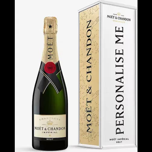 Moët & Chandon Exclusive Impérial Brut NV Champagne and Personalised tin 750ml