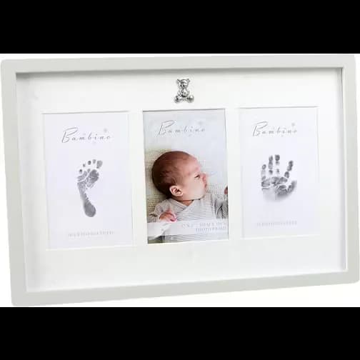 Bambino Baby Hand & Foot Print Collage Photo Frame with Ink Pad