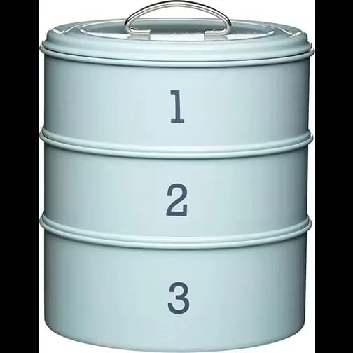 KitchenCraft Living Nostalgia Three Tier Cake Tin Kitchen Storage