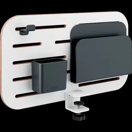 Leitz Ergo Small Pegboard Desk Organiser 42x25cm White