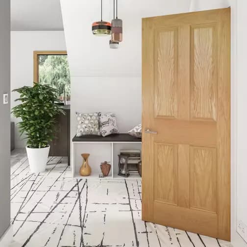 Deanta Kingston Oak Internal 1981 686 mm Interior Door (x198.1cm)