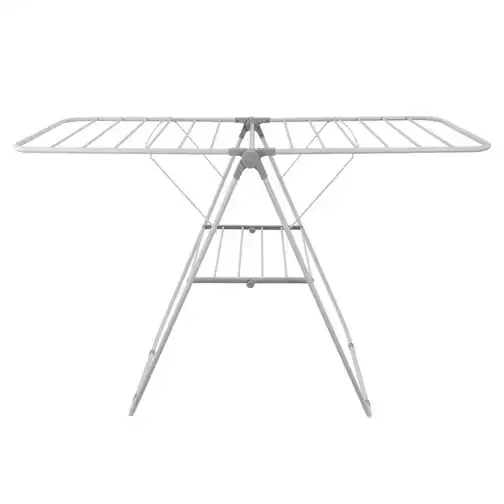 JVL Strong Winged Clothes Drying Airer 12M White