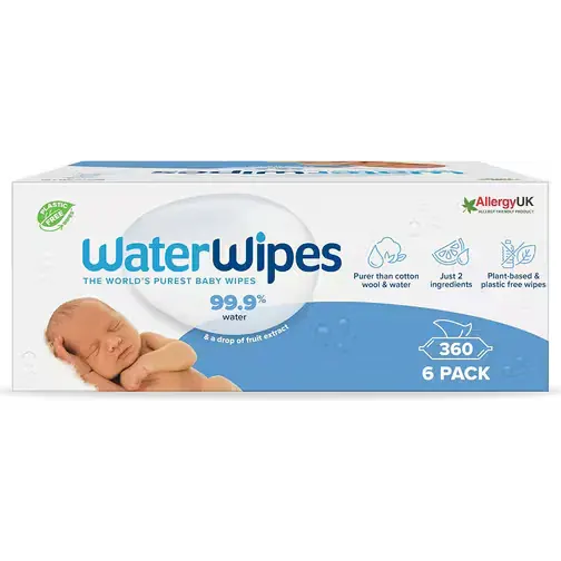 WaterWipes Original Plastic Free Baby Wipes 360pcs