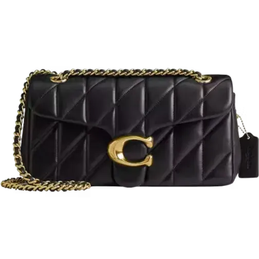 Coach Tabby Shoulder Bag 26 with Puffy Quilting - Brass/Black