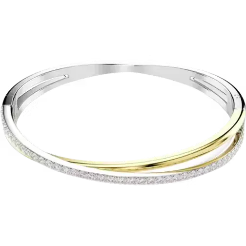 Swarovski Hyperbola Bangle - Silver/Gold/Transparent