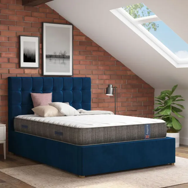 Aspire Pressure Relief Pocket+ Memory Mattress in White - Size: Double