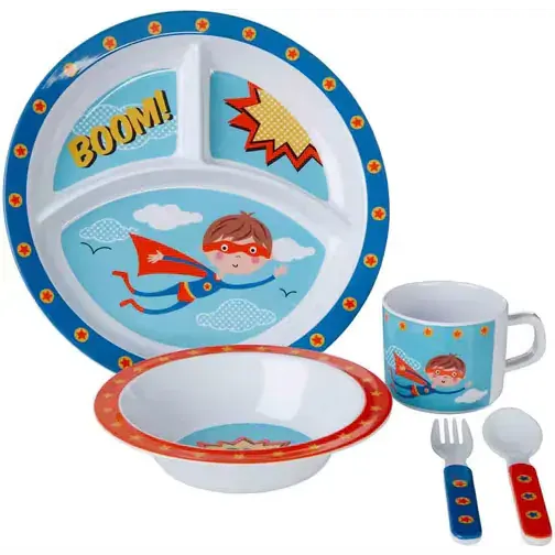 Premier Housewares Maison Kids Super Rupert Dinner Set