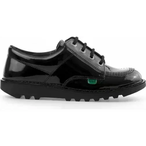 Kickers Teen Kick Lo Patent - Black