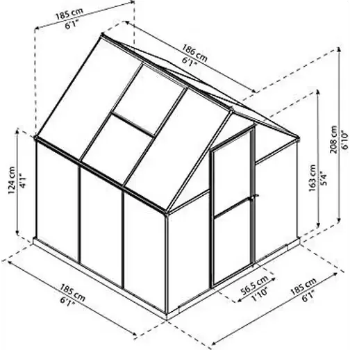 Palram Canopia Mythos 6X6 Greenhouse