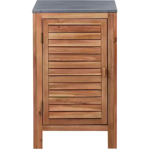 Beliani Outdoor Kitchen Cabinet Acacia Wood 50 cm