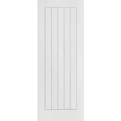 Homebase Farley White Moulded Textured Cottage Internal 2040 x 726 x 40 mm Interior Door Clear Glass (204x)