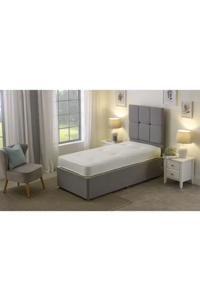 eXtreme Comfort Ltd Double-Sided Tufted Innerspring Mattress 17cm Deep Medium Comfort in White - Size: Single